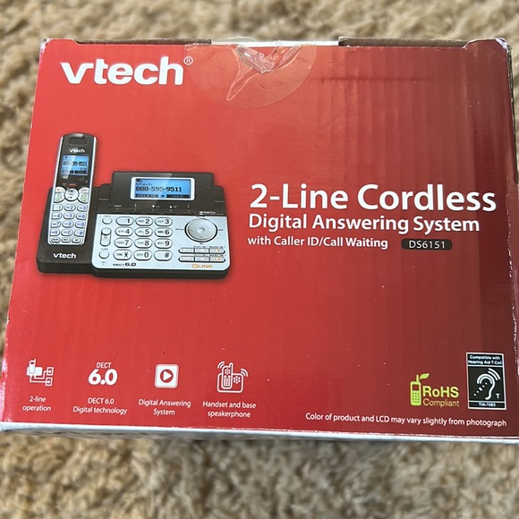 Vtech 2-Line Cordless Digital Answering System - Picture 2 of 3
